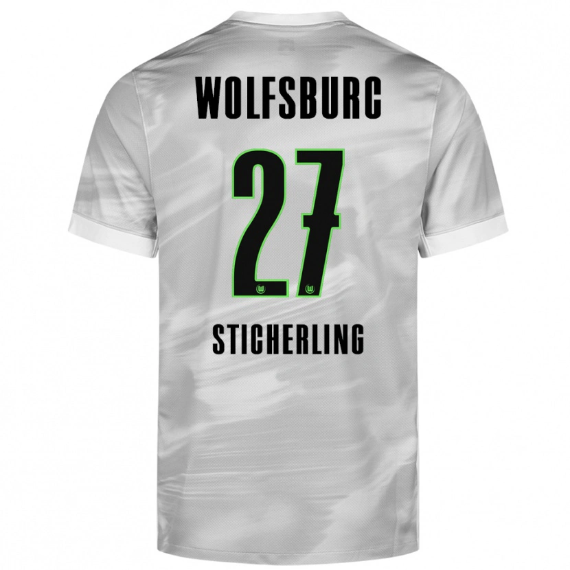 Danxen Kinder Carl-Anton Sticherling #27 Grau Weiß Auswärtstrikot Trikot 2025/26 T-Shirt Schweiz