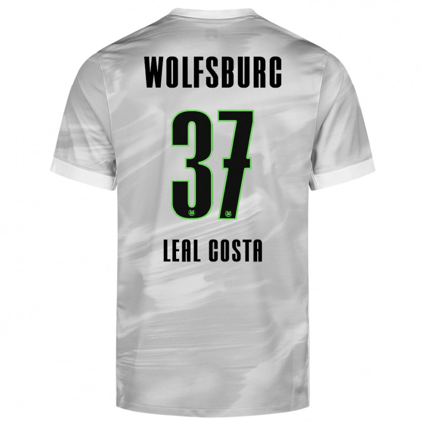 Danxen Kinder David Leal Costa #37 Grau Weiß Auswärtstrikot Trikot 2025/26 T-Shirt Schweiz