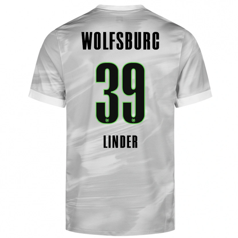 Danxen Kinder Sarai Linder #39 Grau Weiß Auswärtstrikot Trikot 2025/26 T-Shirt Schweiz