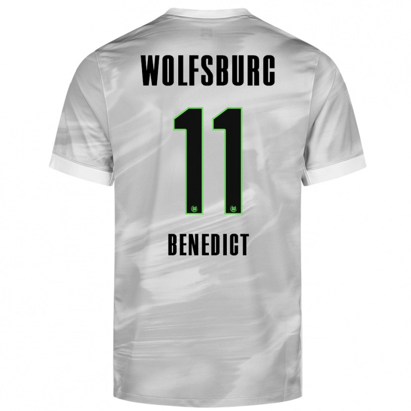 Danxen Kinder Trevor Benedict #11 Grau Weiß Auswärtstrikot Trikot 2025/26 T-Shirt Schweiz