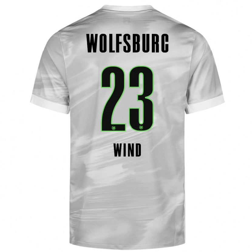 Danxen Kinder Jonas Wind #23 Grau Weiß Auswärtstrikot Trikot 2025/26 T-Shirt Schweiz