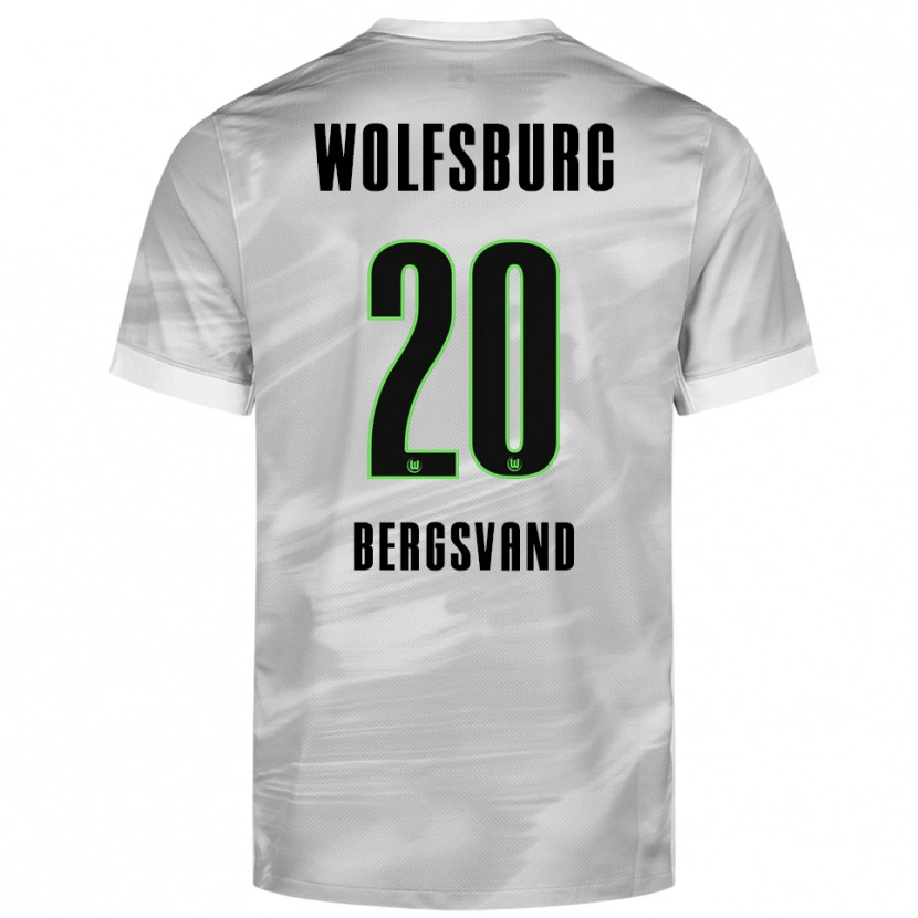 Danxen Kinder Guro Bergsvand #20 Grau Weiß Auswärtstrikot Trikot 2025/26 T-Shirt Schweiz