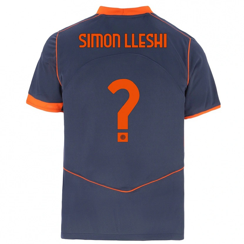 Danxen Kinder Simon Lleshi #0 Grau Orange Ausweichtrikot Trikot 2025/26 T-Shirt Schweiz