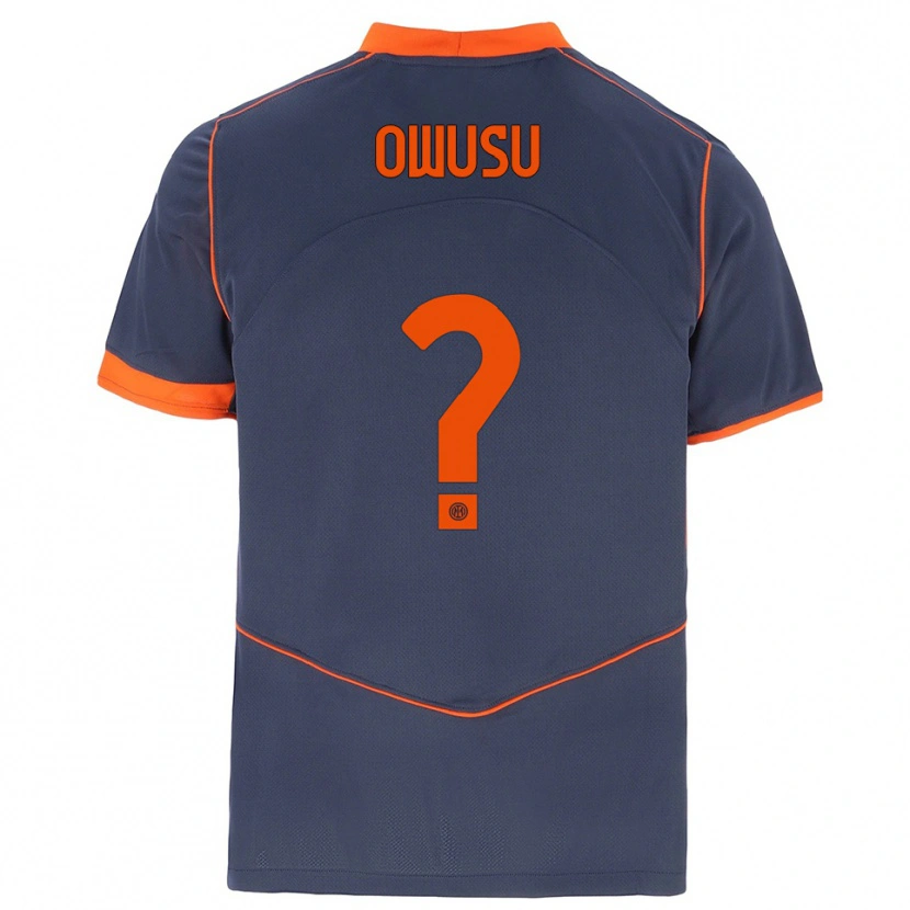 Danxen Kinder Wilberforce Owusu #0 Grau Orange Ausweichtrikot Trikot 2025/26 T-Shirt Schweiz