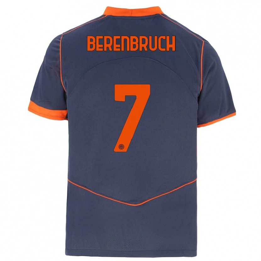 Danxen Kinder Thomas Berenbruch #7 Grau Orange Ausweichtrikot Trikot 2025/26 T-Shirt Schweiz