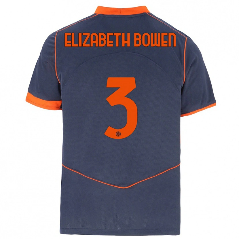 Danxen Kinder Kate Elizabeth Bowen #3 Grau Orange Ausweichtrikot Trikot 2025/26 T-Shirt Schweiz