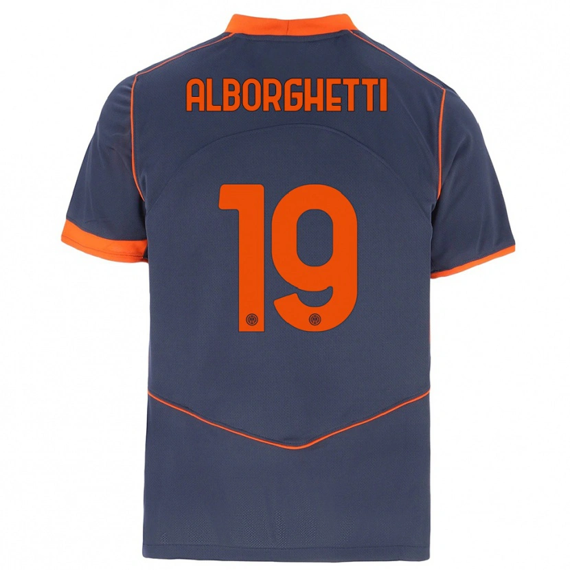 Danxen Kinder Lisa Alborghetti #19 Grau Orange Ausweichtrikot Trikot 2025/26 T-Shirt Schweiz