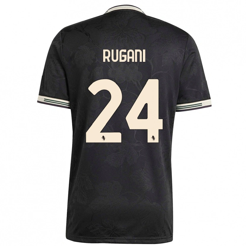 Danxen Kinder Daniele Rugani #24 Schwarz Weiß Grün Ausweichtrikot Trikot 2025/26 T-Shirt Schweiz