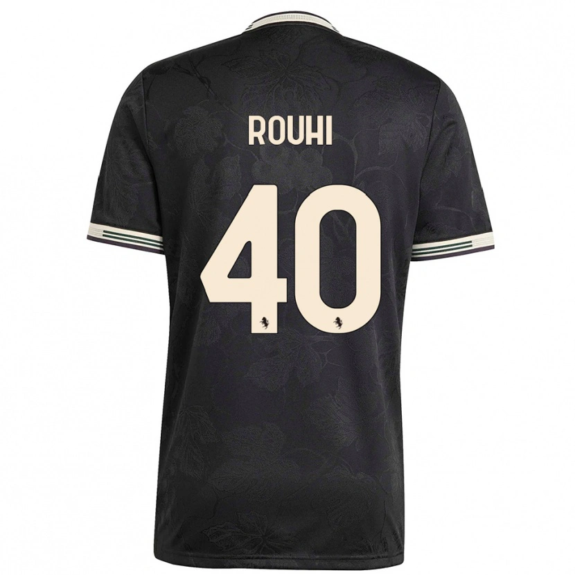 Danxen Kinder Jonas Rouhi #40 Schwarz Weiß Grün Ausweichtrikot Trikot 2025/26 T-Shirt Schweiz