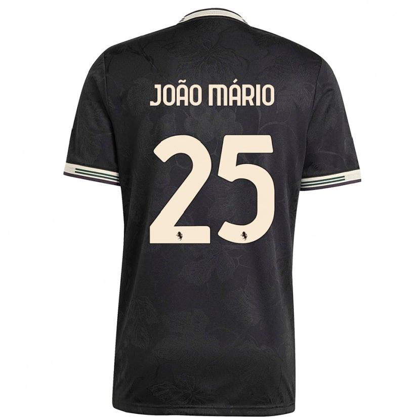 Danxen Kinder João Mário #25 Schwarz Weiß Grün Ausweichtrikot Trikot 2025/26 T-Shirt Schweiz
