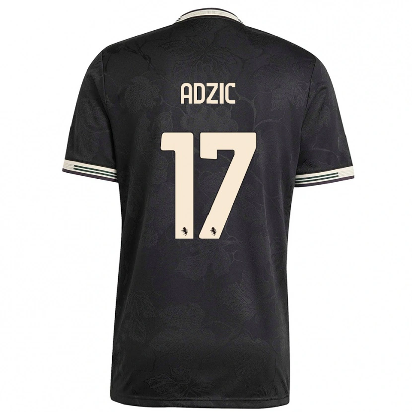 Danxen Kinder Vasilije Adžić #17 Schwarz Weiß Grün Ausweichtrikot Trikot 2025/26 T-Shirt Schweiz