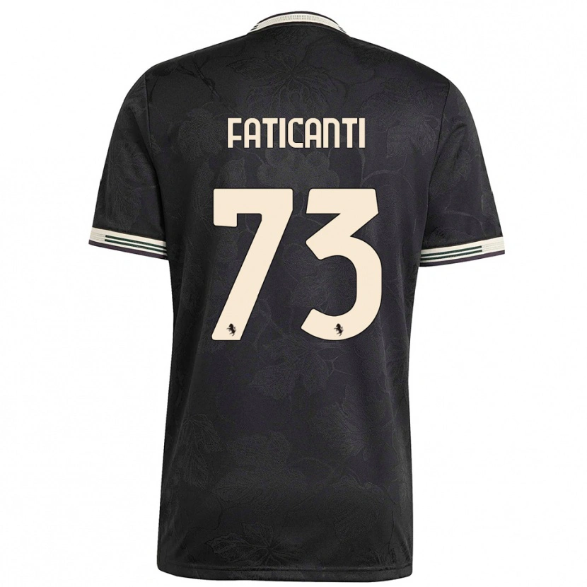 Danxen Kinder Giacomo Faticanti #73 Schwarz Weiß Grün Ausweichtrikot Trikot 2025/26 T-Shirt Schweiz