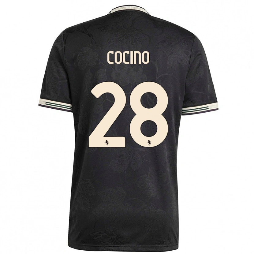 Danxen Kinder Martina Cocino #28 Schwarz Weiß Grün Ausweichtrikot Trikot 2025/26 T-Shirt Schweiz