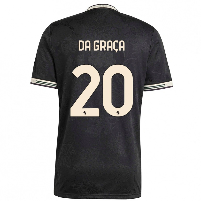 Danxen Kinder Cosimo Da Graça #20 Schwarz Weiß Grün Ausweichtrikot Trikot 2025/26 T-Shirt Schweiz