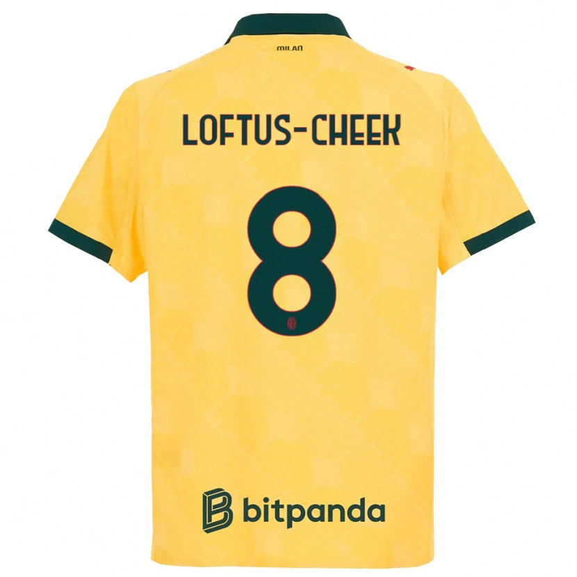 Danxen Kinder Ruben Loftus-Cheek #8 Gelb Schwarz Ausweichtrikot Trikot 2025/26 T-Shirt Schweiz