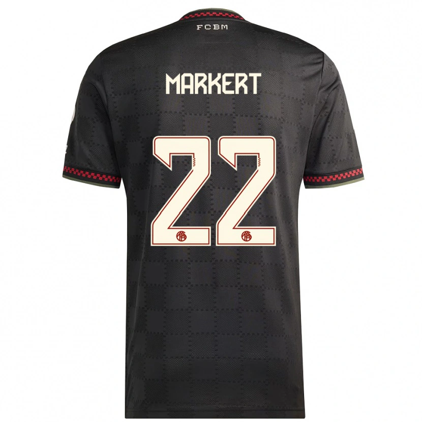 Danxen Kinder Leon Markert #22 Schwarz Weiß Ausweichtrikot Trikot 2025/26 T-Shirt Schweiz