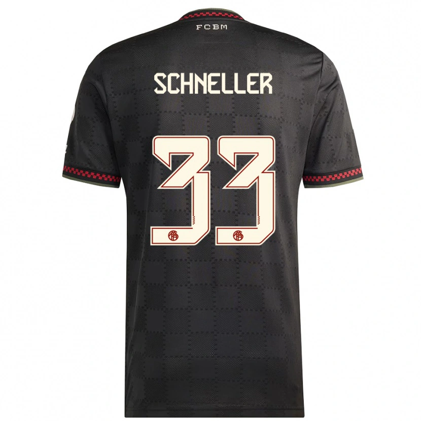 Danxen Kinder Lukas Schneller #33 Schwarz Weiß Ausweichtrikot Trikot 2025/26 T-Shirt Schweiz