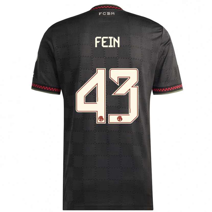Danxen Kinder Adrian Fein #43 Schwarz Weiß Ausweichtrikot Trikot 2025/26 T-Shirt Schweiz