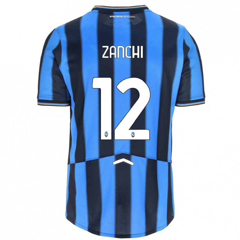 Danxen Herren Edoardo Zanchi #12 Himmelblau Schwarz Heimtrikot Trikot 2025/26 T-Shirt Schweiz