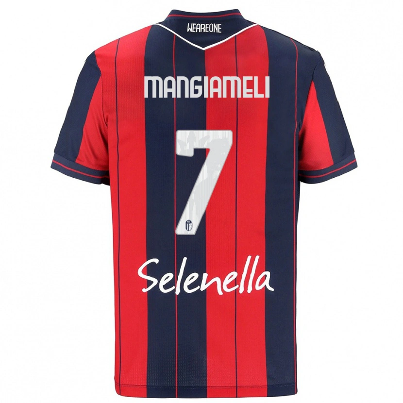 Danxen Herren Federico Mangiameli #7 Rot Marineblau Heimtrikot Trikot 2025/26 T-Shirt Schweiz