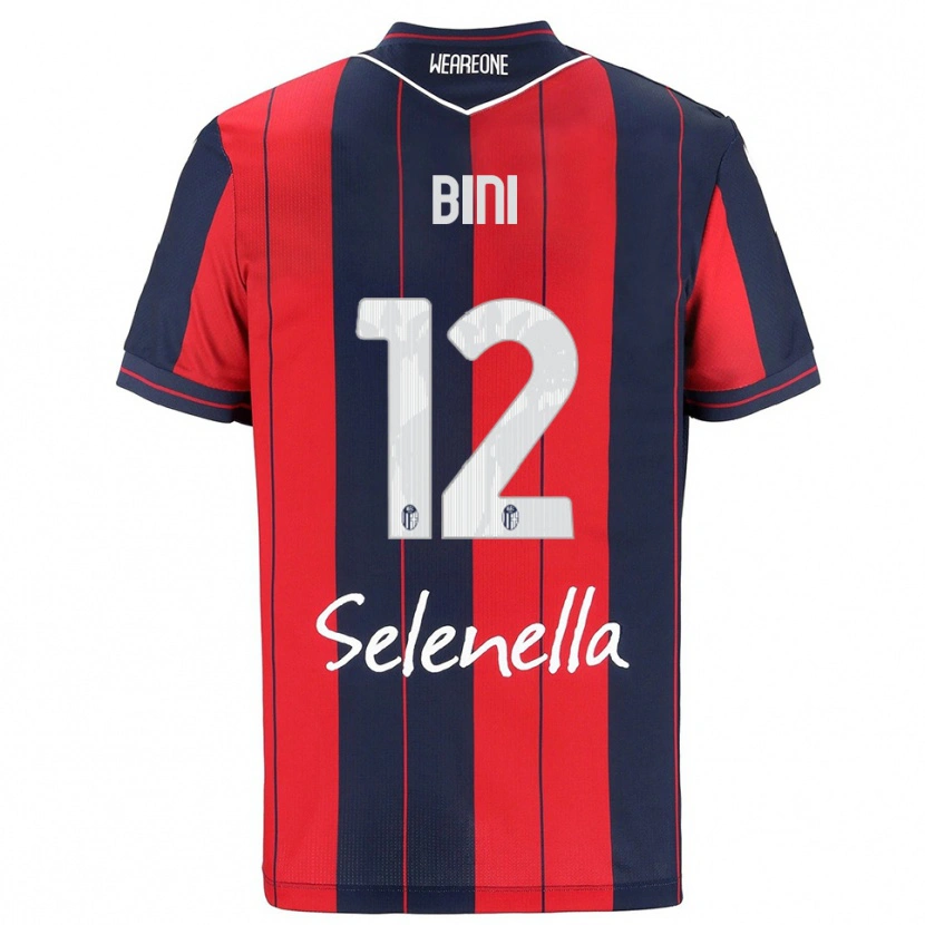 Danxen Herren Cesare Bini #12 Rot Marineblau Heimtrikot Trikot 2025/26 T-Shirt Schweiz