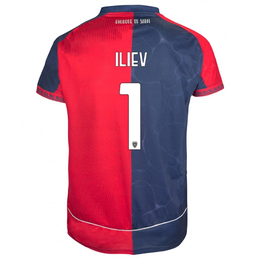 Danxen Herren Velizar-Iliya Iliev #1 Rot Marineblau Heimtrikot Trikot 2025/26 T-Shirt Schweiz