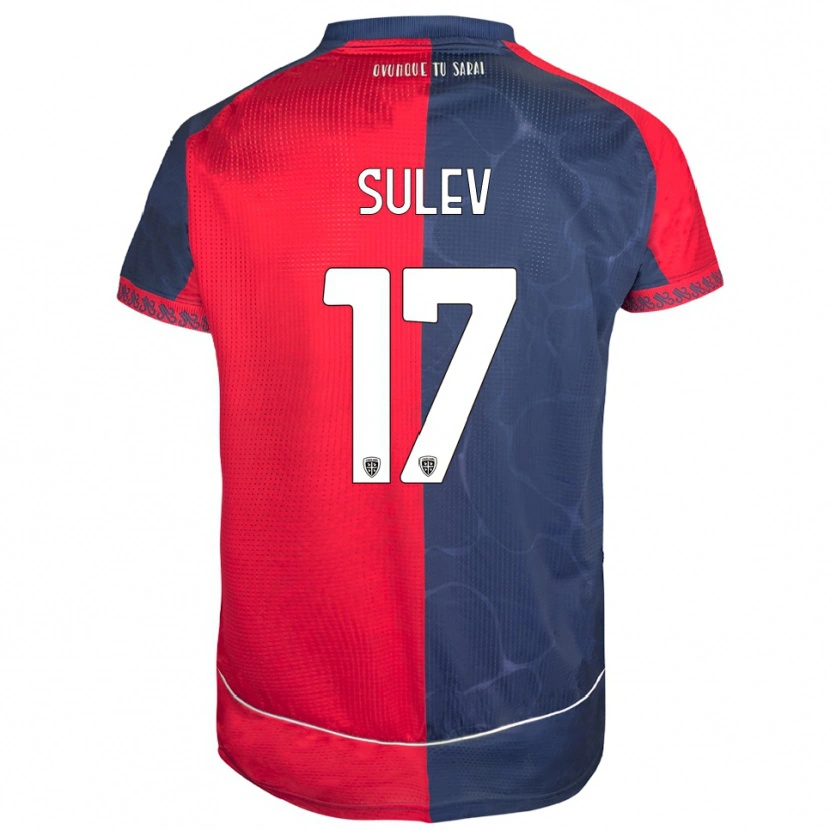 Danxen Herren Ivan Sulev #17 Rot Marineblau Heimtrikot Trikot 2025/26 T-Shirt Schweiz