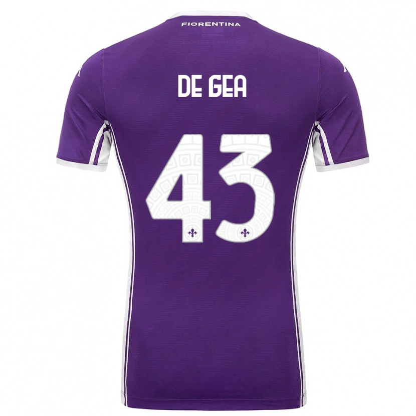 Danxen Herren David De Gea #43 Lila Weiß Heimtrikot Trikot 2025/26 T-Shirt Schweiz