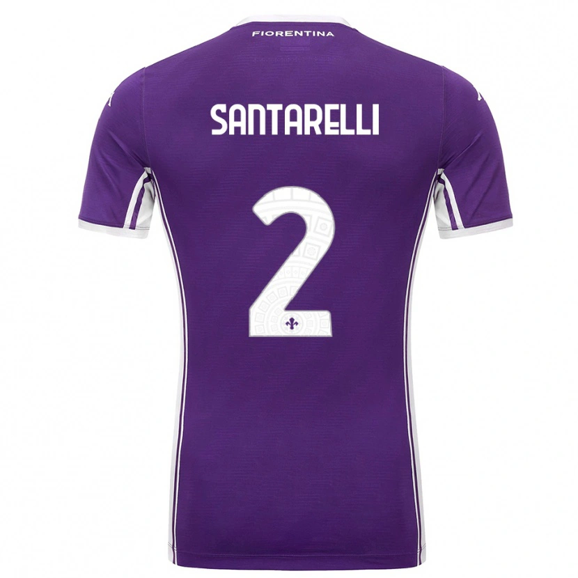 Danxen Herren Andrea Santarelli #2 Lila Weiß Heimtrikot Trikot 2025/26 T-Shirt Schweiz