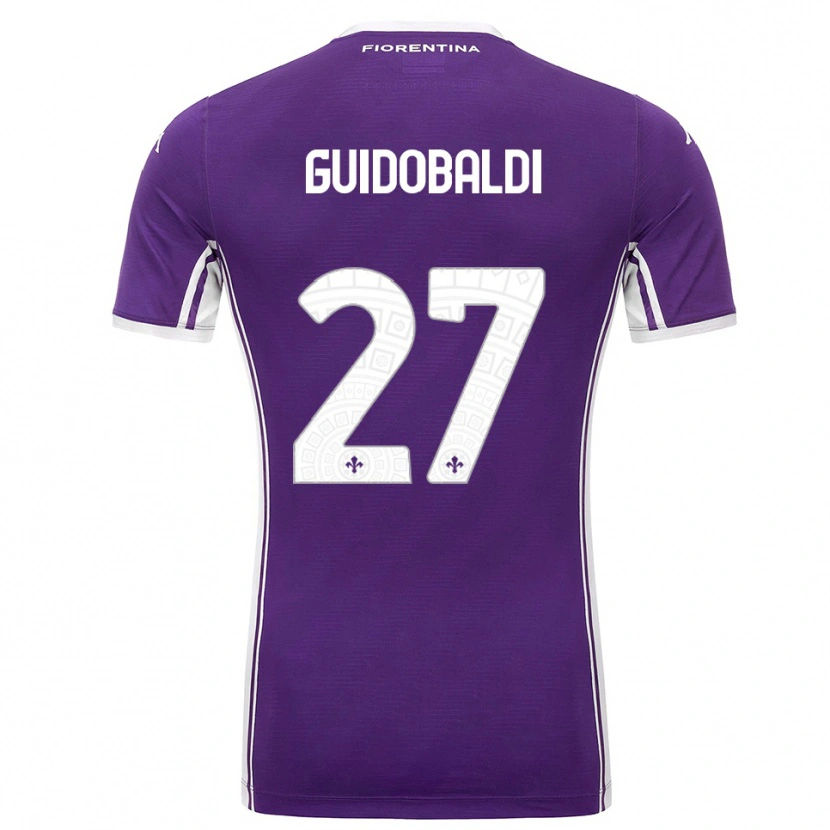 Danxen Herren Filippo Guidobaldi #27 Lila Weiß Heimtrikot Trikot 2025/26 T-Shirt Schweiz