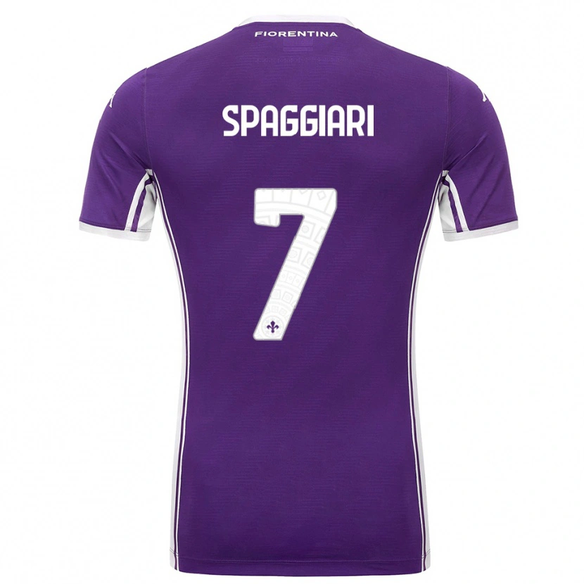 Danxen Herren Riccardo Spaggiari #7 Lila Weiß Heimtrikot Trikot 2025/26 T-Shirt Schweiz