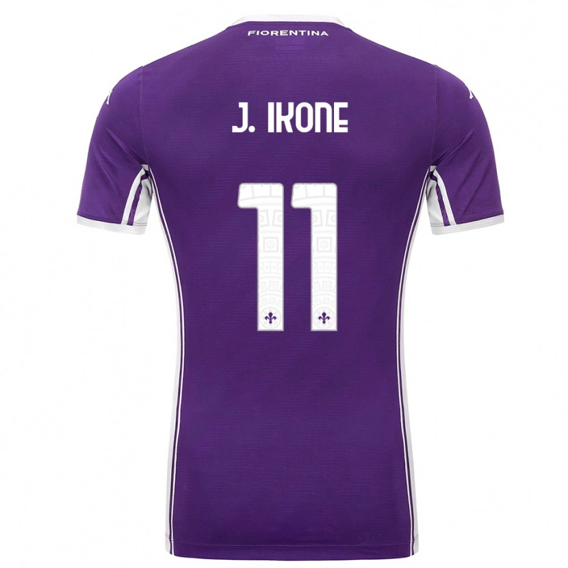Danxen Herren Jonathan Ikoné #11 Lila Weiß Heimtrikot Trikot 2025/26 T-Shirt Schweiz