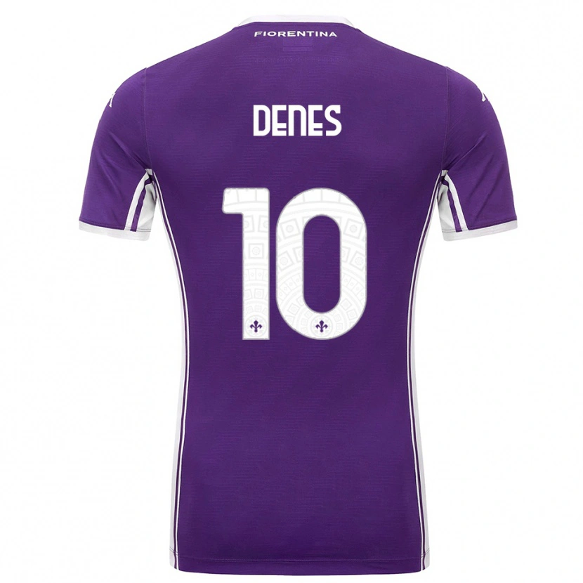 Danxen Herren Adrián Dénes #10 Lila Weiß Heimtrikot Trikot 2025/26 T-Shirt Schweiz