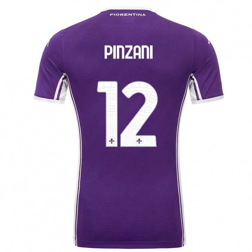 Danxen Herren Lorenzo Pinzani #12 Lila Weiß Heimtrikot Trikot 2025/26 T-Shirt Schweiz