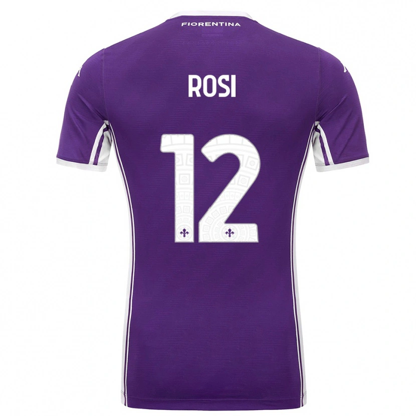 Danxen Herren Ettore Rosi #12 Lila Weiß Heimtrikot Trikot 2025/26 T-Shirt Schweiz