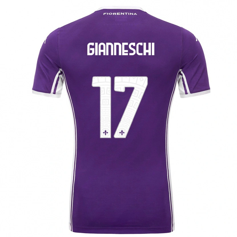 Danxen Herren Noah Gianneschi #17 Lila Weiß Heimtrikot Trikot 2025/26 T-Shirt Schweiz