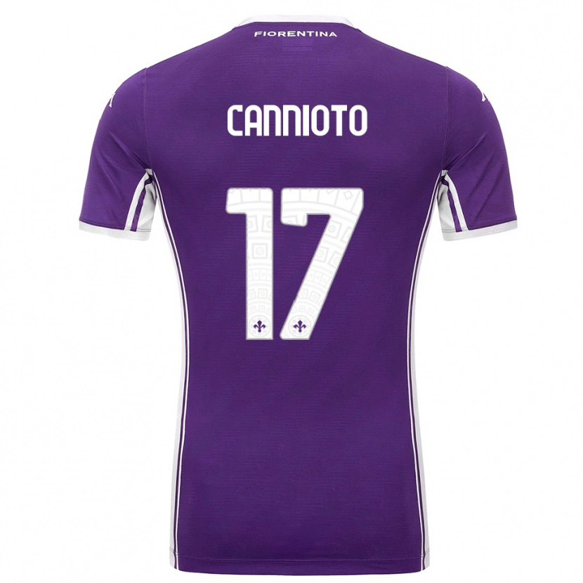 Danxen Herren Andrea Cannioto #17 Lila Weiß Heimtrikot Trikot 2025/26 T-Shirt Schweiz