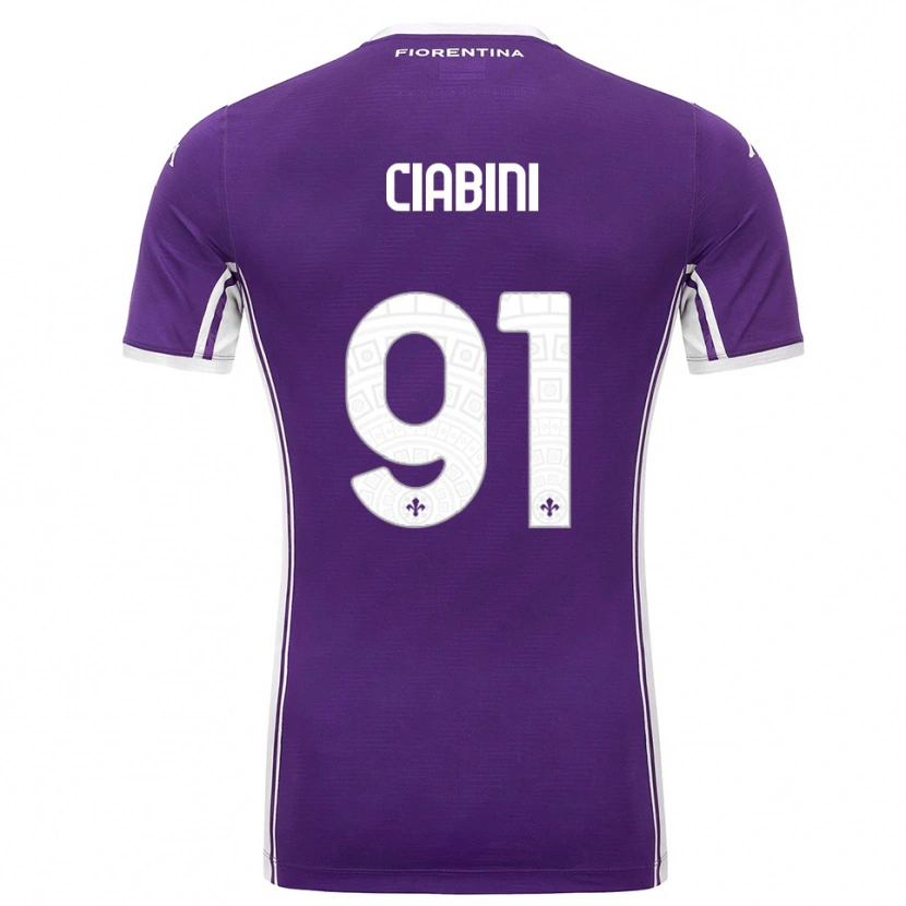 Danxen Herren Giulia Ciabini #91 Lila Weiß Heimtrikot Trikot 2025/26 T-Shirt Schweiz