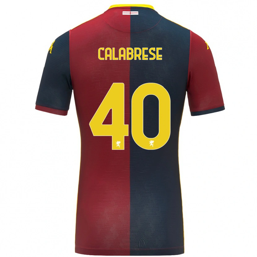 Danxen Herren Filippo Calabrese #40 Rot Königsblau Heimtrikot Trikot 2025/26 T-Shirt Schweiz