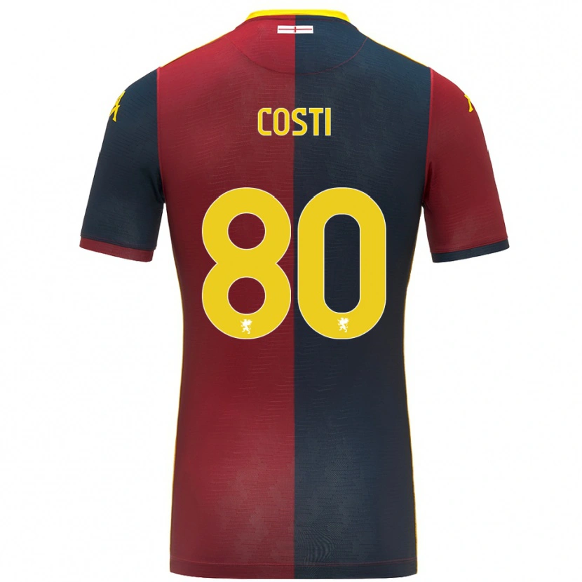 Danxen Herren Fabiana Costi #80 Rot Königsblau Heimtrikot Trikot 2025/26 T-Shirt Schweiz