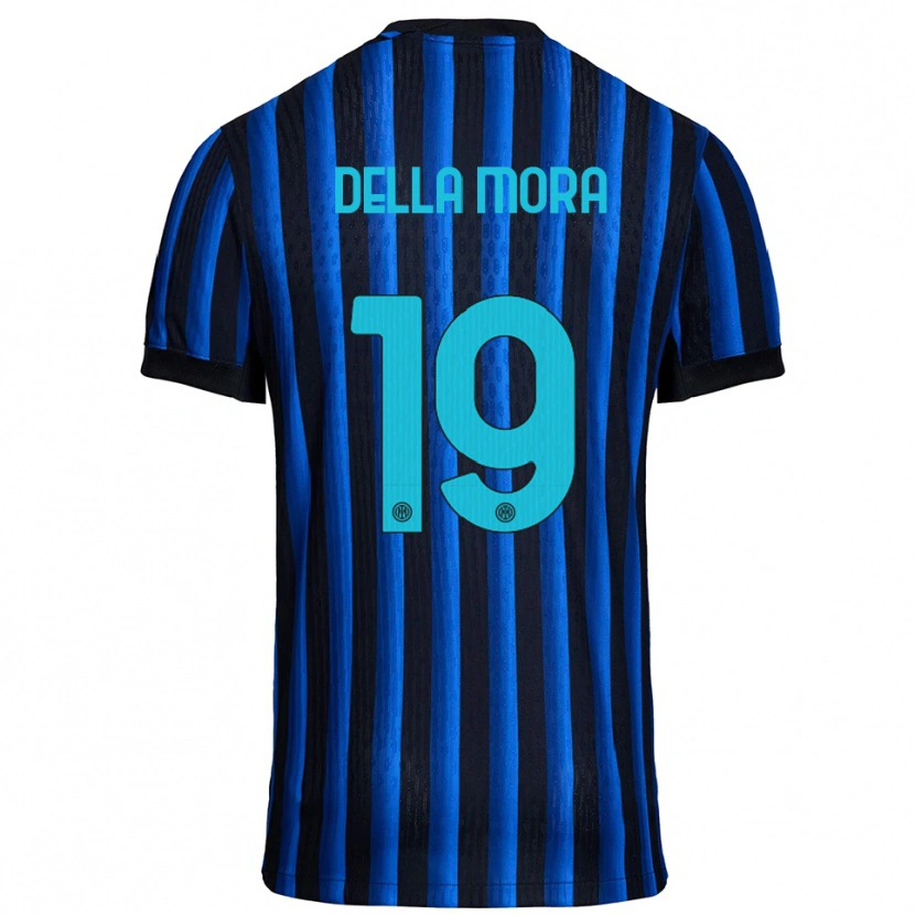 Danxen Herren Tommaso Della Mora #19 Schwarz Blau Heimtrikot Trikot 2025/26 T-Shirt Schweiz