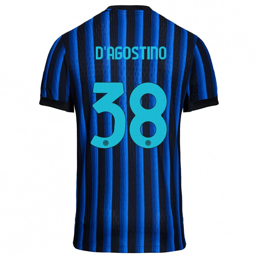 Danxen Herren Giovanni D'agostino #38 Schwarz Blau Heimtrikot Trikot 2025/26 T-Shirt Schweiz