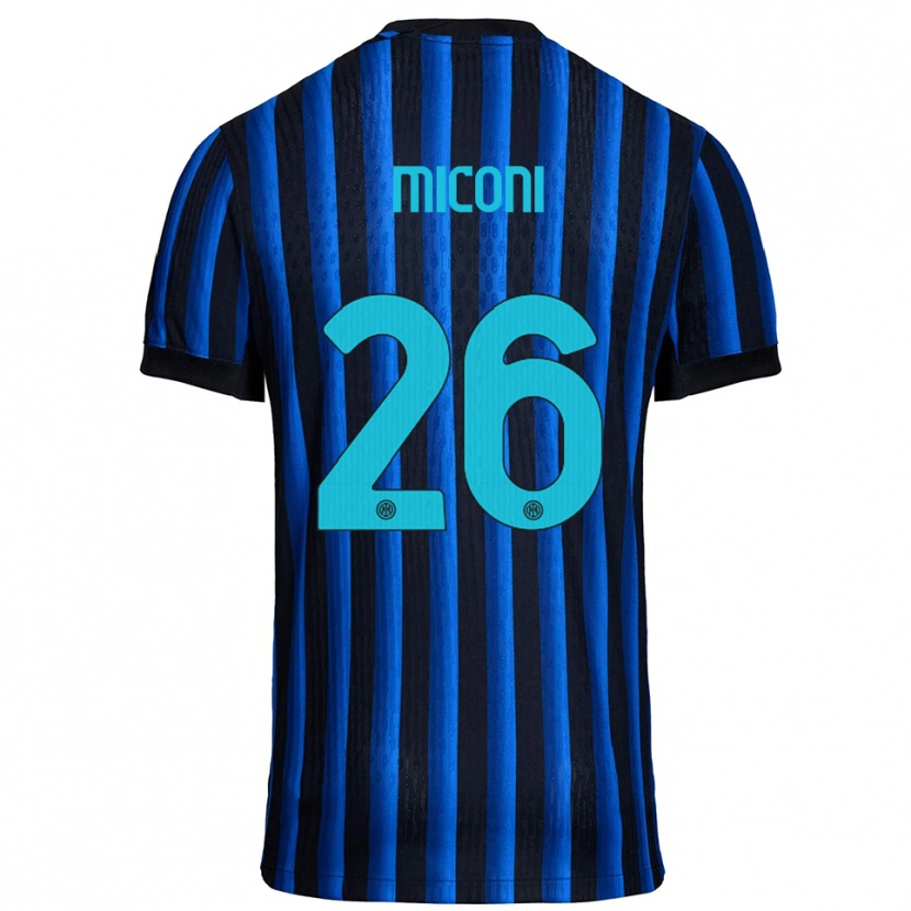 Danxen Herren Riccardo Miconi #26 Schwarz Blau Heimtrikot Trikot 2025/26 T-Shirt Schweiz