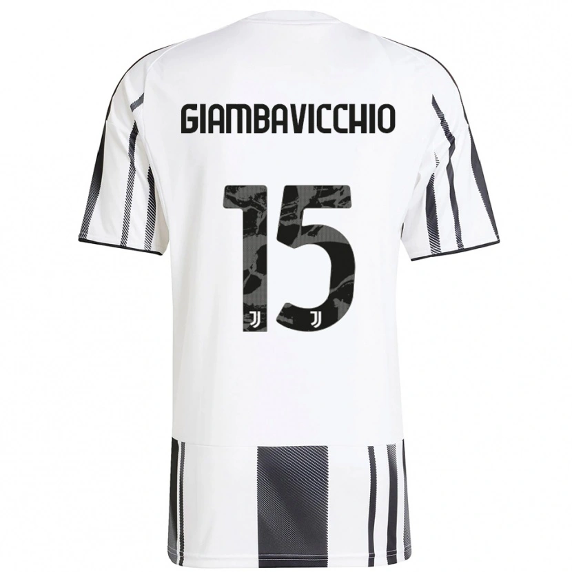 Danxen Herren Franco Giambavicchio #15 Weiß Schwarz Heimtrikot Trikot 2025/26 T-Shirt Schweiz