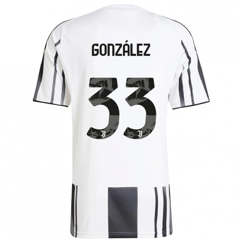 Danxen Herren Facundo González #33 Weiß Schwarz Heimtrikot Trikot 2025/26 T-Shirt Schweiz