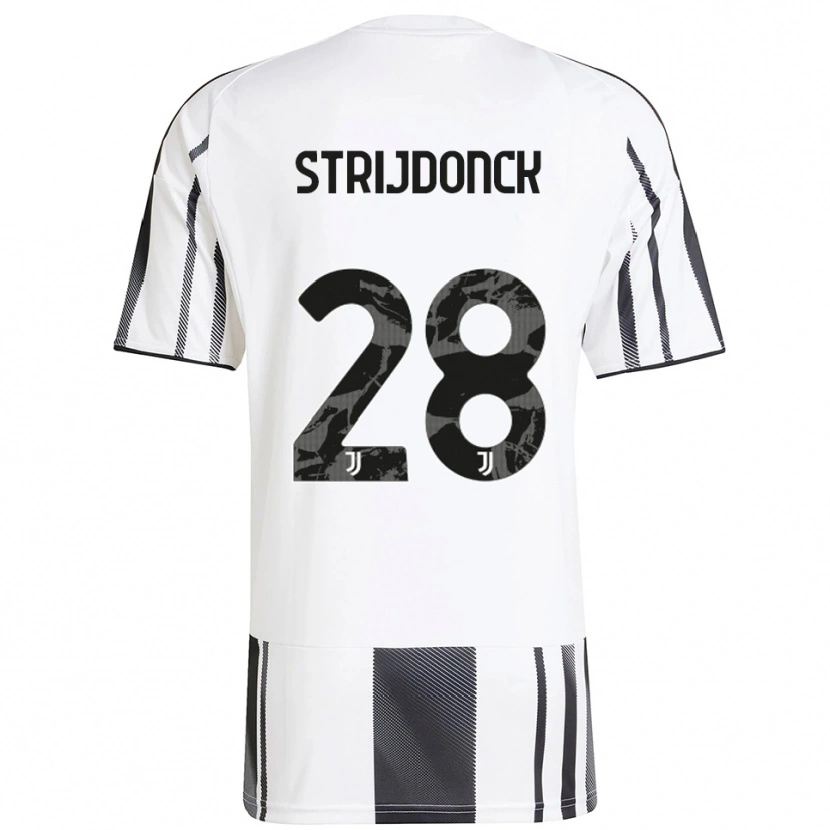 Danxen Herren Bayron Strijdonck #28 Weiß Schwarz Heimtrikot Trikot 2025/26 T-Shirt Schweiz