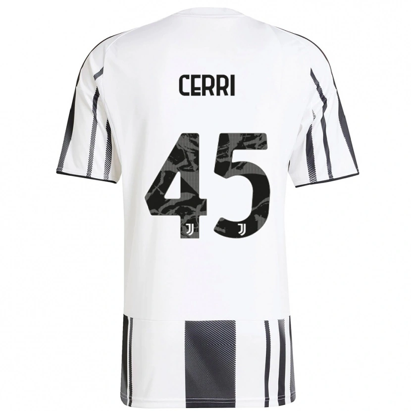 Danxen Herren Leonardo Cerri #45 Weiß Schwarz Heimtrikot Trikot 2025/26 T-Shirt Schweiz