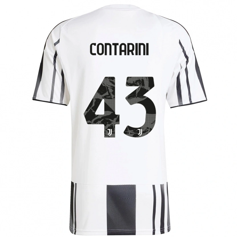 Danxen Herren Jacopo Contarini #43 Weiß Schwarz Heimtrikot Trikot 2025/26 T-Shirt Schweiz