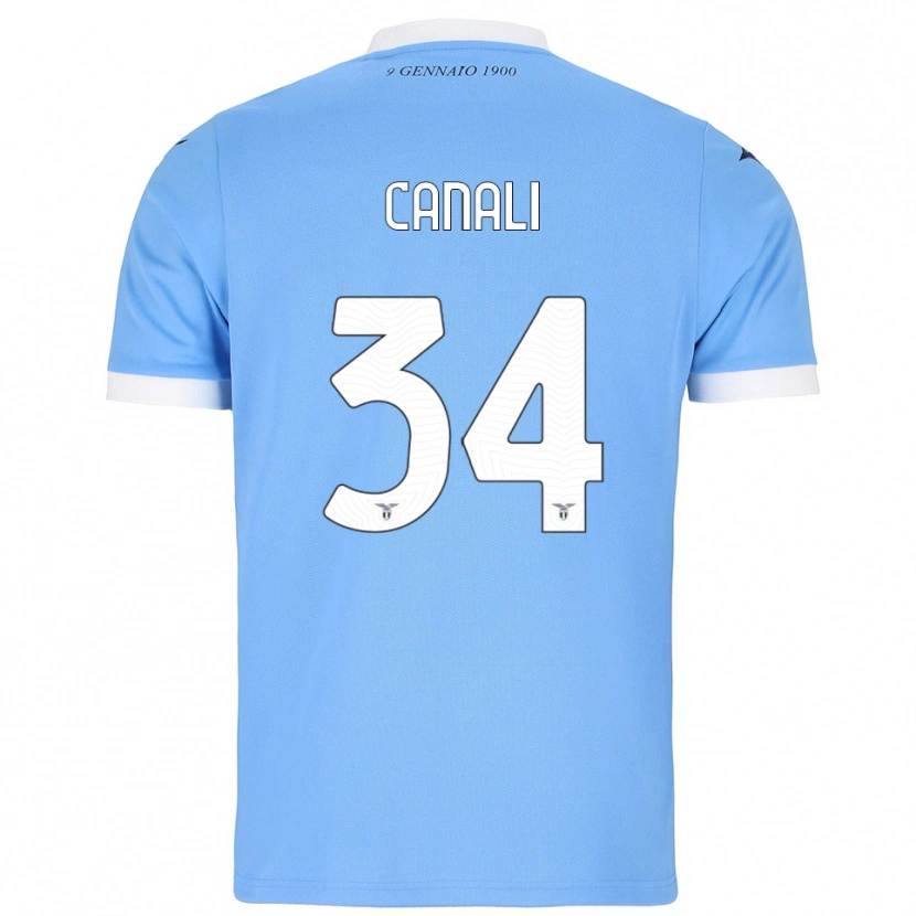 Danxen Herren Giorgio Canali #34 Himmelblau Weiß Heimtrikot Trikot 2025/26 T-Shirt Schweiz