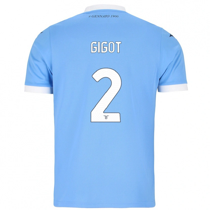 Danxen Herren Samuel Gigot #2 Himmelblau Weiß Heimtrikot Trikot 2025/26 T-Shirt Schweiz